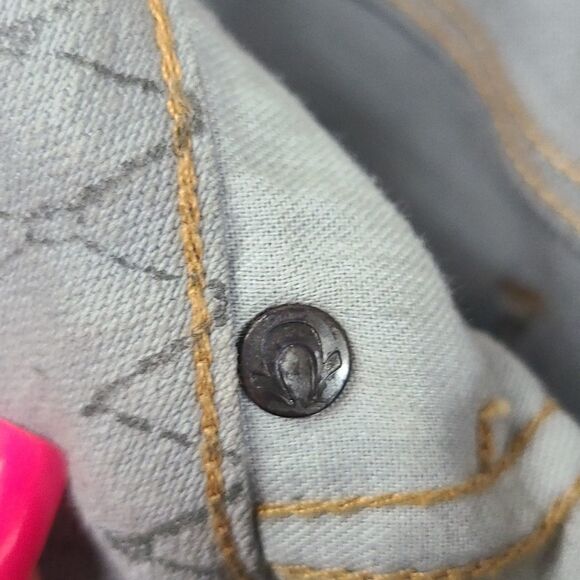 True Religion Halle Mojave Lonestar Skinny Jeans Gray Snakeskin Size 27 - Picture 14 of 14